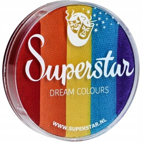 Farba do malowania twarzy i ciała Superstar Split Cake Rainbow 45 g Farba do malowania twarzy i ciała Superstar Split Cake Rainbow 45 g