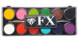 Paleta farb do malowania twarzy i ciała Diamond FX 12x10g