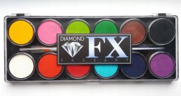 Paleta farb do malowania twarzy i ciała Diamond FX 12x10g