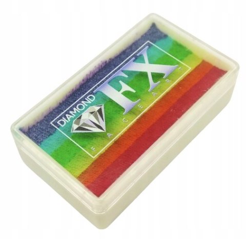 Farba do twarzy i ciała Diamond FX Split Cake 28 g RAINBOW Farba do twarzy i ciała Diamond FX Split Cake 28 g RAINBOW