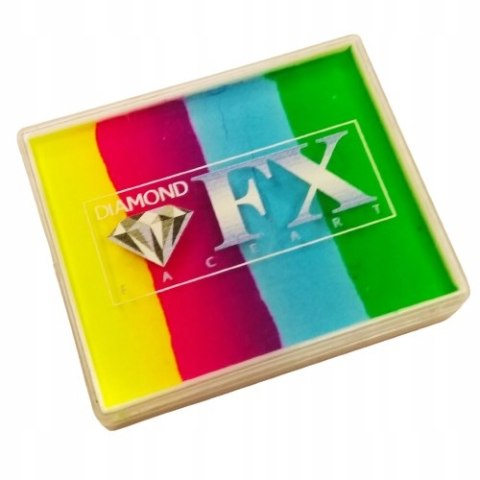 Farba do malowania twarzy i ciała Diamond FX Split Cake 50g Happy Birthday Farba do malowania twarzy i ciała Diamond FX Split Cake 50g Happy Birthday