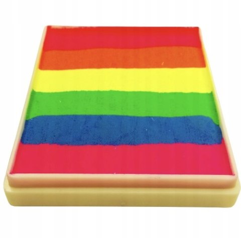 Farba do malowania twarzy i ciała Diamond FX Split Cake 50 g Neon Rainbow Farba do malowania twarzy i ciała Diamond FX Split Cake 50 g Neon Rainbow