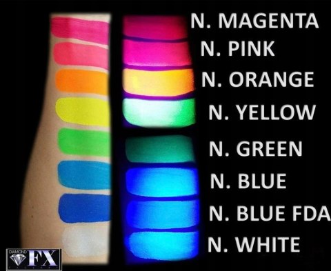 NEON różowa UV farba do malowania twarzy i ciała Diamond FX 30 g NEON różowa UV farba do malowania twarzy i ciała Diamond FX 30 g