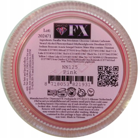NEON różowa UV farba do twarzy i ciała Diamond FX 30 g NEON różowa UV farba do twarzy i ciała Diamond FX 30 g