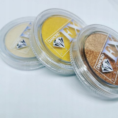 Farba do malowania twarzy i ciała Diamond FX 30 g Metallic Gold Farba do malowania twarzy i ciała Diamond FX 30 g Metallic Gold