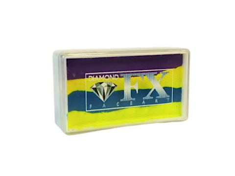 Farba do malowania twarzy i ciała Diamond FX Split Cake 28 g NEON MINT Farba do malowania twarzy i ciała Diamond FX Split Cake 28 g NEON MINT