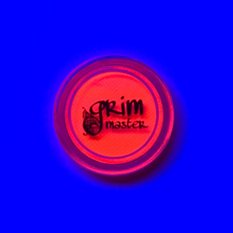 Farba do malowania twarzy i ciała GrimMaster Neon Red Orange 10 g Farba do malowania twarzy i ciała GrimMaster Neon Red Orange 10 g