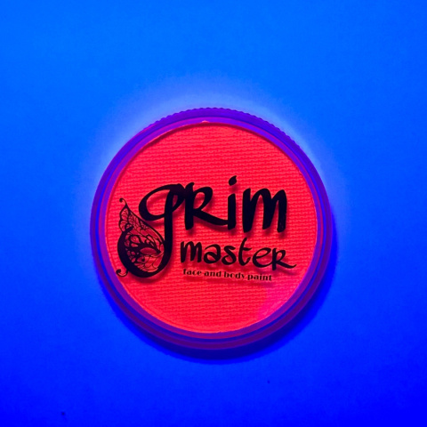 Farba do malowania twarzy i ciała GrimMaster UV Neon Hot Orange 32g Farba do malowania twarzy i ciała GrimMaster UV Neon Hot Orange 32g