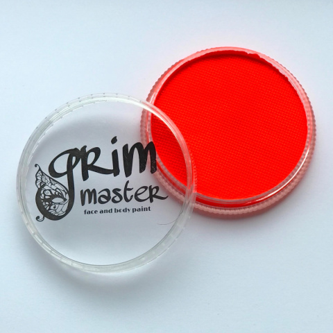Farba do malowania twarzy i ciała GrimMaster UV Neon Hot Orange 32g Farba do malowania twarzy i ciała GrimMaster UV Neon Hot Orange 32g