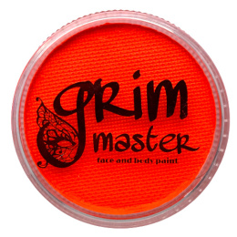 Farba do malowania twarzy i ciała GrimMaster UV Neon Hot Orange 32g