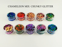 ZESTAW BROKATOWY CHAMELEON MIX CHUNKY GLITTER 10 KOLORÓW