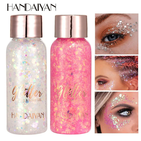 Żel brokatowy różowy hologram do twarzy i ciała 32 ml Żel brokatowy różowy hologram do twarzy i ciała 32 ml
