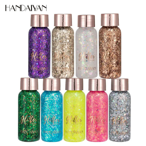 Żel brokatowy różowy hologram do twarzy i ciała 32 ml Żel brokatowy różowy hologram do twarzy i ciała 32 ml