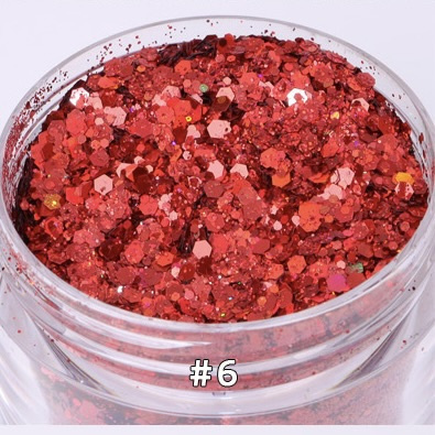BROKAT CZERWONY SYPKI HOLOGRAFICZNY MIX CHUNKY GLITTER FP-06 10 g, 100 g, 500 g, 1000 g. BROKAT CZERWONY SYPKI HOLOGRAFICZNY MIX CHUNKY GLITTER FP-06 10 g, 100 g, 500 g, 1000 g.