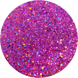 BROKAT FIOLETOWY AZALIA SYPKI HOLOGRAFICZNY MIX CHUNKI GLITTER FP-13 10 g, 100 g, 500 g, 1000 g.