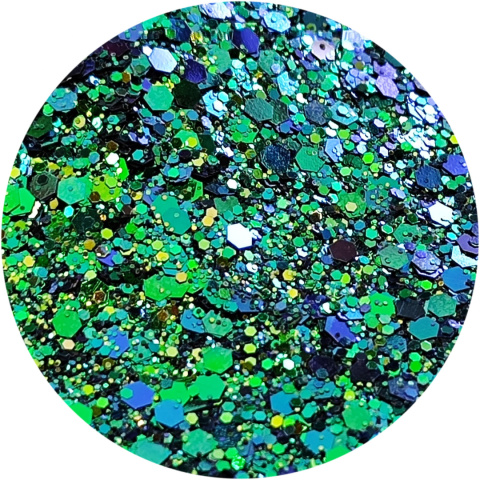 BROKAT SYPKI HOLOGRAFICZNY CHAMELEON MIX CHUNKY GLITTER BSL-05 10 g, 100 g, 500 g, 1000 g.