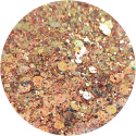 BROKAT SYPKI HOLOGRAFICZNY KORALOWY ZŁOTY MIX CHUNKY GLITTER #173 10 g, 100 g, 500 g, 1000 g.