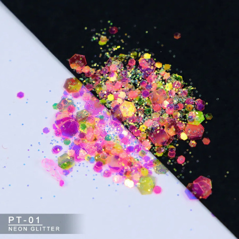 BROKAT SYPKI HOLOGRAFICZNY NEONOWY CHAMELEON MIX CHUNKY GLITTER PT-01 10 g, 20 g, 30 g, 100 g, 500 g, 1000 g. BROKAT SYPKI HOLOGRAFICZNY NEONOWY CHAMELEON MIX CHUNKY GLITTER PT-01 10 g, 20 g, 30 g, 100 g, 500 g, 1000 g.