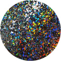 BROKAT SZARY HOLOGRAFICZNY GRUBY MIX CHUNKY GLITTER FP-18 10 g, 20g, 30g, 100 g, 500 g, 1000 g.