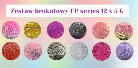 ZESTAW BROKATOWY FP SERIES 12 KOLORÓW X 5G