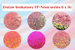 ZESTAW BROKATOWY MIX FP+NEON SERIES CHUNKY GLITTER 6 x 5G