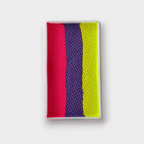 Farba do malowania twarzy i ciała Diamond FX Split Cake 28 g Neon Disco Farba do malowania twarzy i ciała Diamond FX Split Cake 28 g Neon Disco