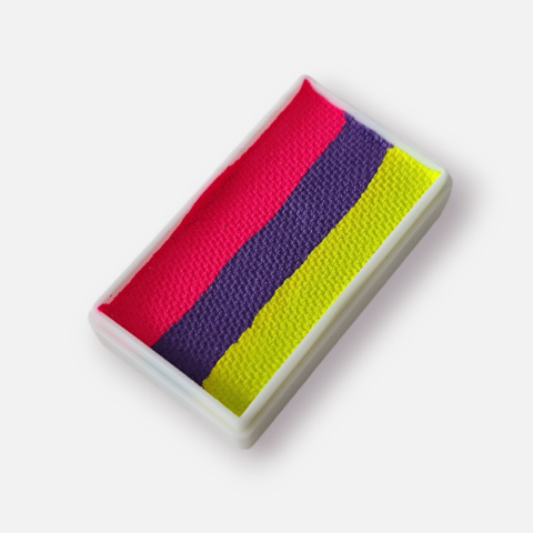 Farba do malowania twarzy i ciała Diamond FX Split Cake 28 g Neon Disco Farba do malowania twarzy i ciała Diamond FX Split Cake 28 g Neon Disco