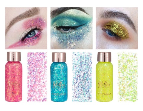 Holograficzny brokatowy żel do twarzy i ciała 32ml Holograficzny brokatowy żel do twarzy i ciała 32ml