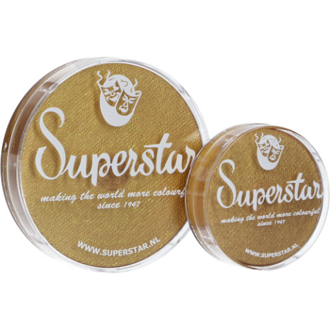 Złota farba do malowania twarzy i ciała Superstar 45 g Gold with Glitter shimmer Złota farba do malowania twarzy i ciała Superstar 45 g Gold with Glitter shimmer