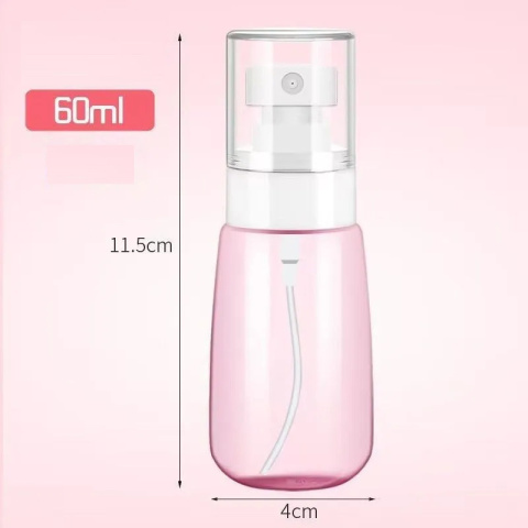 BUTELKA Z ATOMIZEREM ROZPYLACZ SPRYSKIWACZ SPRAY BOTTLE PINK 60 ml