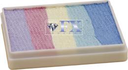 Farba do malowania twarzy i ciała Diamond FX Split Cake 50g Mellow Rainbow