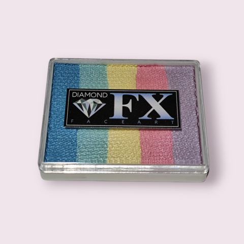 Farba do malowania twarzy i ciała Diamond FX Split Cake 50g Mellow Rainbow Farba do malowania twarzy i ciała Diamond FX Split Cake 50g Mellow Rainbow