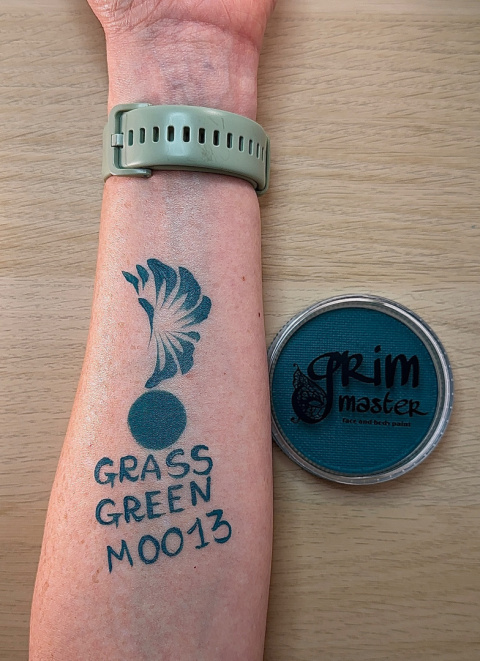 Farba do malowania twarzy i ciała GrimMaster GRASS GREEN 32g Farba do malowania twarzy i ciała GrimMaster GRASS GREEN 32g