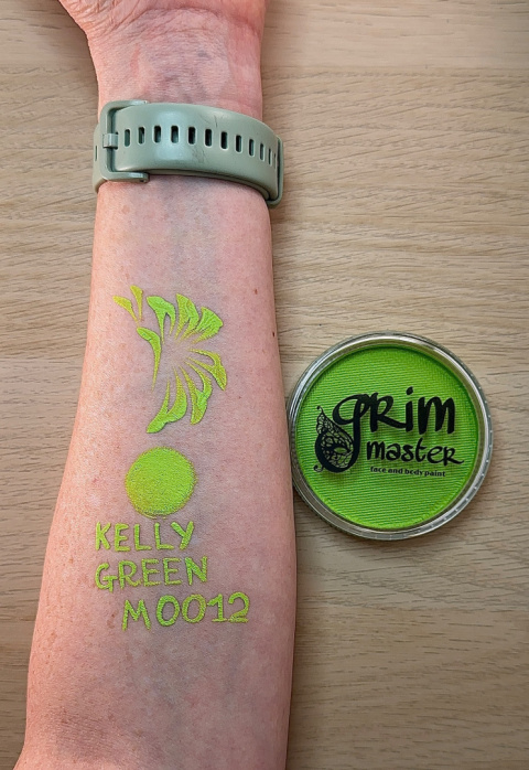 Farba do malowania twarzy i ciała GrimMaster KELLY GREEN 32g Farba do malowania twarzy i ciała GrimMaster KELLY GREEN 32g