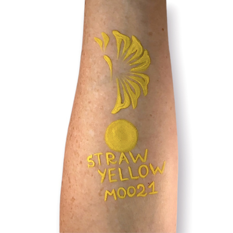 Farba do malowania twarzy i ciała GrimMaster STRAW YELLOW 32g Farba do malowania twarzy i ciała GrimMaster STRAW YELLOW 32g