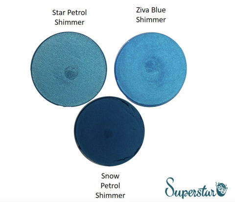 Farba do malowania twarzy i ciała Superstar 16g Star Petrol Blue shimmer Farba do malowania twarzy i ciała Superstar 16g Star Petrol Blue shimmer