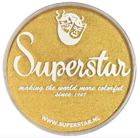 Farba do malowania twarzy i ciała Superstar 16g Gold shimmer Farba do malowania twarzy i ciała Superstar 16g Gold shimmer