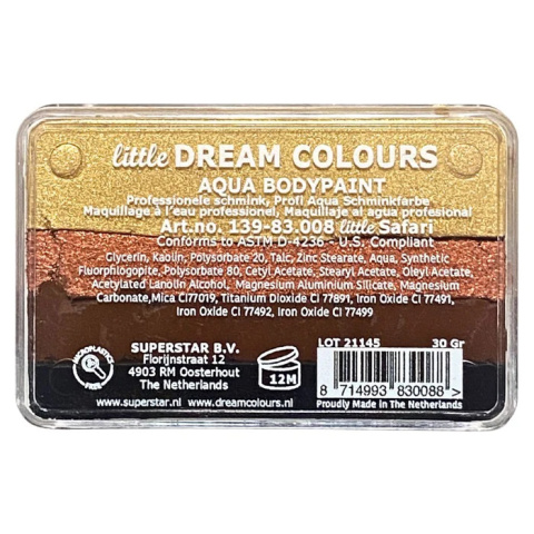 Farba do malowania twarzy i ciała Superstar Split Cake Little Safari 30g Farba do malowania twarzy i ciała Superstar Split Cake Little Safari 30g