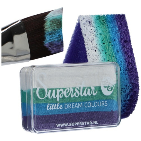 Farba do malowania twarzy i ciała Superstar Split Cake Little Mermaid 30g Farba do malowania twarzy i ciała Superstar Split Cake Little Mermaid 30g