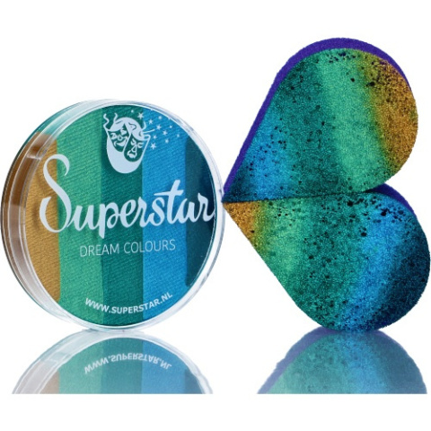 Farba do malowania twarzy i ciała Superstar Split Cake Emerald 45g Farba do malowania twarzy i ciała Superstar Split Cake Emerald 45g