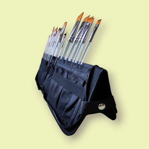 Kompletny zestaw pędzli GrimMaster + Etui Kompletny zestaw pędzli GrimMaster + Etui