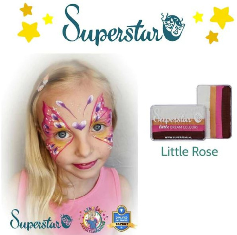 Farba do malowania twarzy i ciała Superstar Split Cake Little Rose 30g Farba do malowania twarzy i ciała Superstar Split Cake Little Rose 30g
