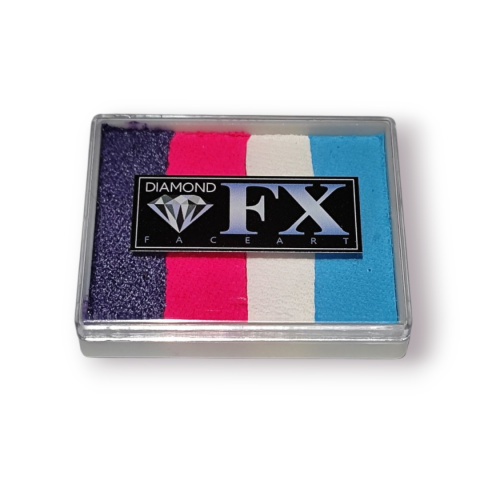 Farba do malowania twarzy i ciała Diamond FX Split Cake 50g Double Dutch Farba do malowania twarzy i ciała Diamond FX Split Cake 50g Double Dutch