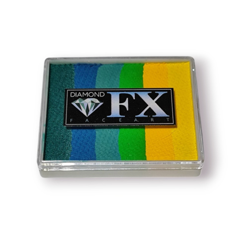 Farba do malowania twarzy i ciała Diamond FX Split Cake 50g Smiling Parrot Farba do malowania twarzy i ciała Diamond FX Split Cake 50g Smiling Parrot