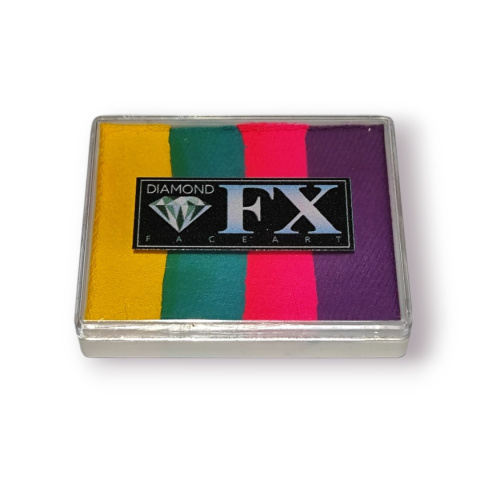 Farba do malowania twarzy i ciała Diamond FX Split Cake 50g Tropic Topic Farba do malowania twarzy i ciała Diamond FX Split Cake 50g Tropic Topic