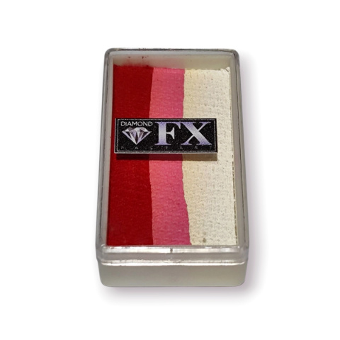 Farba do twarzy i ciała Diamond FX Split Cake 28 g Strawberry Delight Farba do twarzy i ciała Diamond FX Split Cake 28 g Strawberry Delight