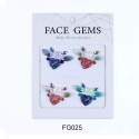 Naklejki błyszczące kryształki kolorowe 3D na twarz Face Gems Naklejki błyszczące kryształki kolorowe 3D na twarz Face Gems