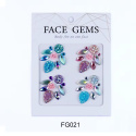 Naklejki błyszczące kryształki kolorowe 3D na twarz Face Gems Naklejki błyszczące kryształki kolorowe 3D na twarz Face Gems